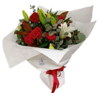 RED ROSE & LILY BOUQUET