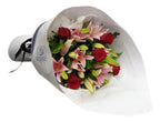 RED ROSE & LILY BOUQUET