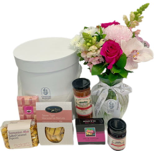 BLOOMS & BITES HAMPER from Coastal Blooms Penguin